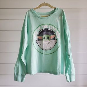 Boy's / Girl's size LSTAR WARS BABY YODA Long Sleeve T Shirt TEE From Mad Engine